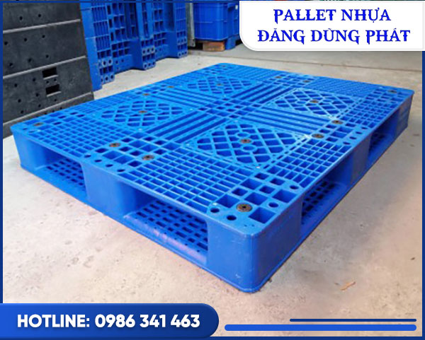 Pallet nhựa 1200x1000x150 xanh dương